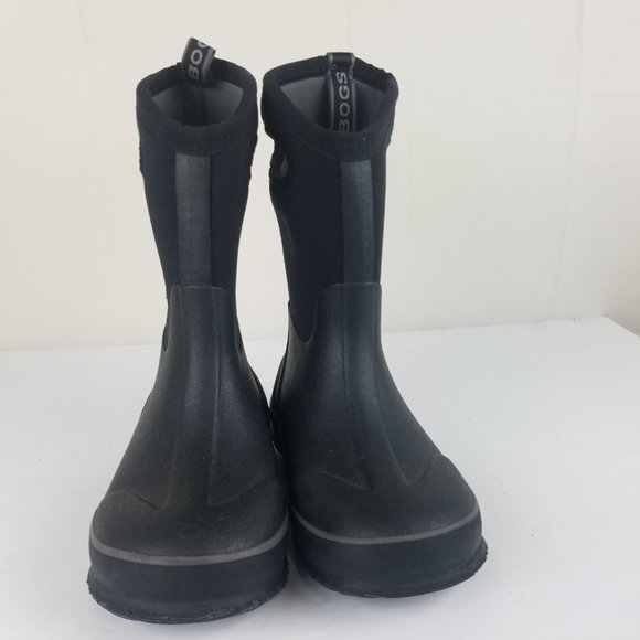 Bogs Black Kids Rain & Snow Boots - Picture 4 of 9